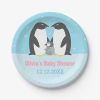 Winter-Pinguin-Familien-Babyparty-Versorgungen