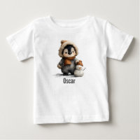 Winter-Pinguin mit Schneemann-Design