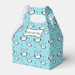 Winter Pinguine Gable Gvor Box Geschenkschachtel
