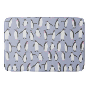 Winter Pinguine nahtlose Muster + Ihre Ideen Badematte