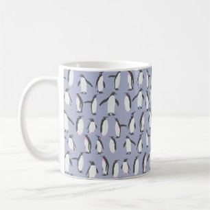 Winter Pinguine nahtloses Muster + Ihre Ideen Kaffeetasse