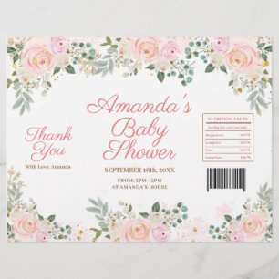 Winter-Pink-Schneeflocken-Blumen-Chip-Tüten-Verpac Flyer