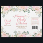 Winter Pink Snowflake Floral Chip Beutel Wrapper Flyer<br><div class="desc">Winter Pink Snowflake Floral Chip Beutel Wrapper</div>