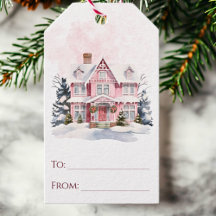 Winter Pink Vintag House Weihnachten