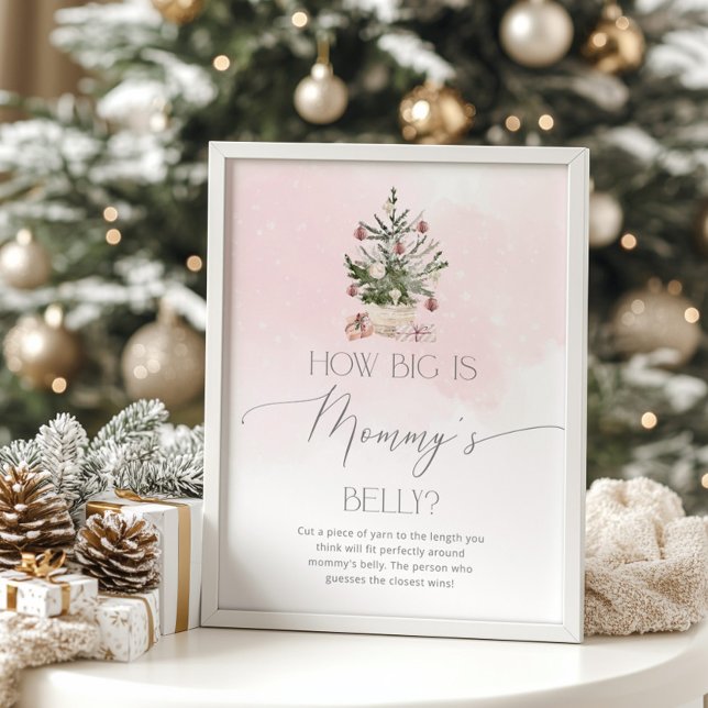 Winter pink wie groß ist Mama's Bauch-Poster Poster (Von Creator hochgeladen)