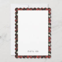 Winter Poinsettas & Botanical Cartes ou Invitation