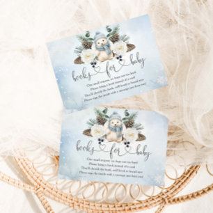 Winter Polar Bärenjunge Babydusche Bücher für Baby Begleitkarte