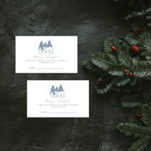 Winter Polar Bear Diaper Raffle Baby Shower 