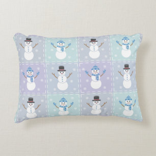 Winter Quilt Accent Pillow Zierkissen