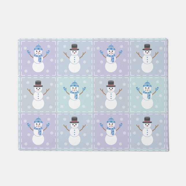 Winter Quilt Doormat Fußmatte (Vorderseite)
