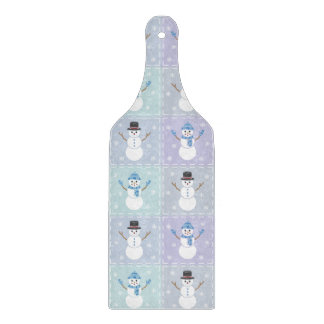 Winter Quilt Glass Cutting Board Schneidebrett