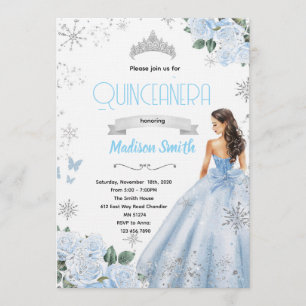 Winter-Quinceanera-Party-Einladung Einladung