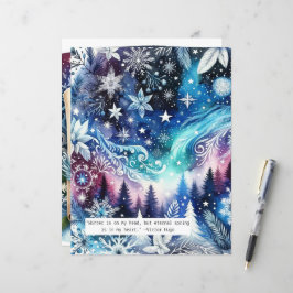 Winter Quote Blue Scrapbook