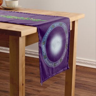 Winter-Rad des Jahr-Altar-Stoffes Mittelgroßer Tischläufer