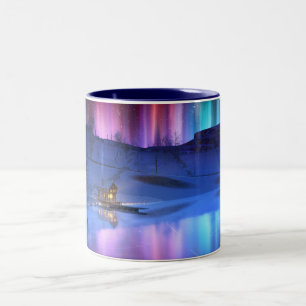 Winter-Rainbow-Tasse Zweifarbige Tasse