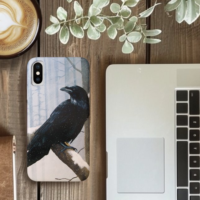 Winter Raven Forest Case-Mate iPhone Hülle (Von Creator hochgeladen)