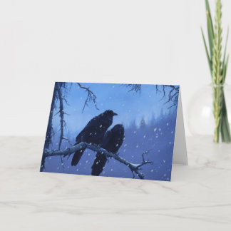 Winter Ravens Karte