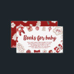 Winter Red Christmas Baby Shooting Books for Baby Begleitkarte<br><div class="desc">Winter Red Christmas Baby Shooting Books for Baby</div>