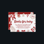 Winter Red Christmas Baby Shooting Books for Baby Begleitkarte<br><div class="desc">Winter Red Christmas Baby Shooting Books for Baby</div>