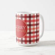 Winter Red Gingham Kariert Checkered Pattern