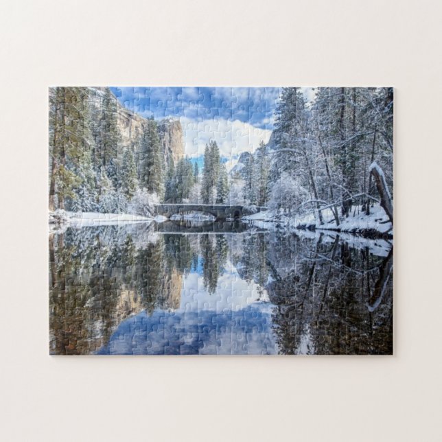Winter-Reflexion bei Yosemite (Horizontal)