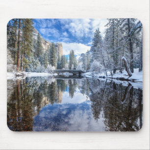 Winter-Reflexion bei Yosemite Mousepad