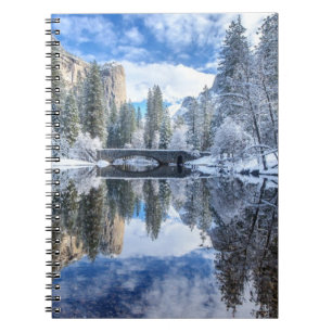 Winter-Reflexion bei Yosemite Notizblock