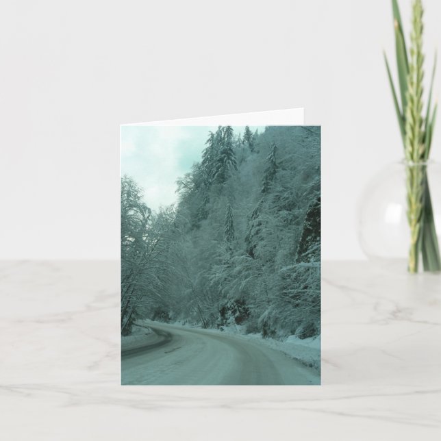 Winter-Reise Karte (Vorderseite)