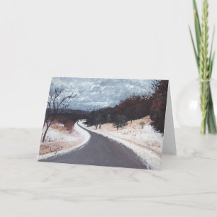 Winter reist Gruß-Karte Karte