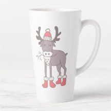 Winter Rentier Latte Tasse