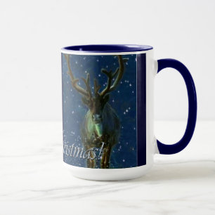 Winter Rentier, Snow & Frohe Weihnachtsgestaltung Tasse