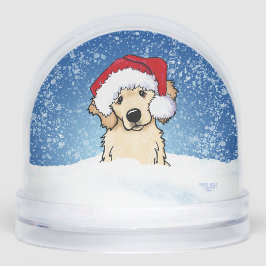 Winter Retriever Christmas Art Schneekugeln