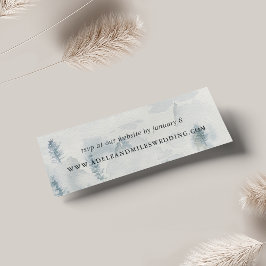 Winter Reverie Wedding Website Cards | Mini