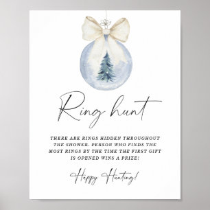 Winter-Ring-Jagd-Junggesellinnen-Abschiedsspiel-Po Poster
