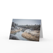 Winter River Greeting Card II (Blank)