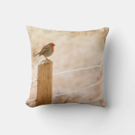 Winter Robin RedBrust Kissen