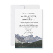 Winter Rocky Mountain Lake Wedge