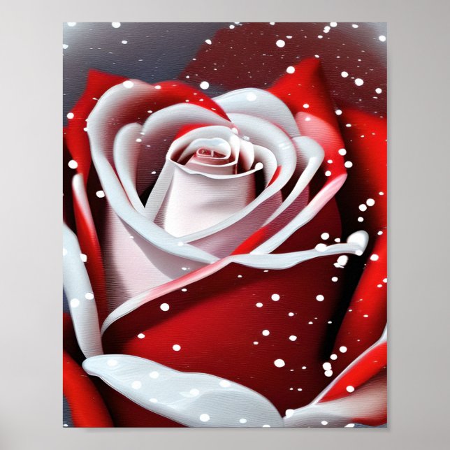 Winter-Rose Poster (Vorne)