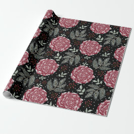 Winter-Rosenblume  Geschenkpapier