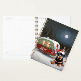 Winter Rottweiler Caravan Weihnachtsabenteuer Planer