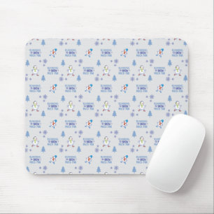 Winter Running - Snowman Weihnachtsbaum Mousepad