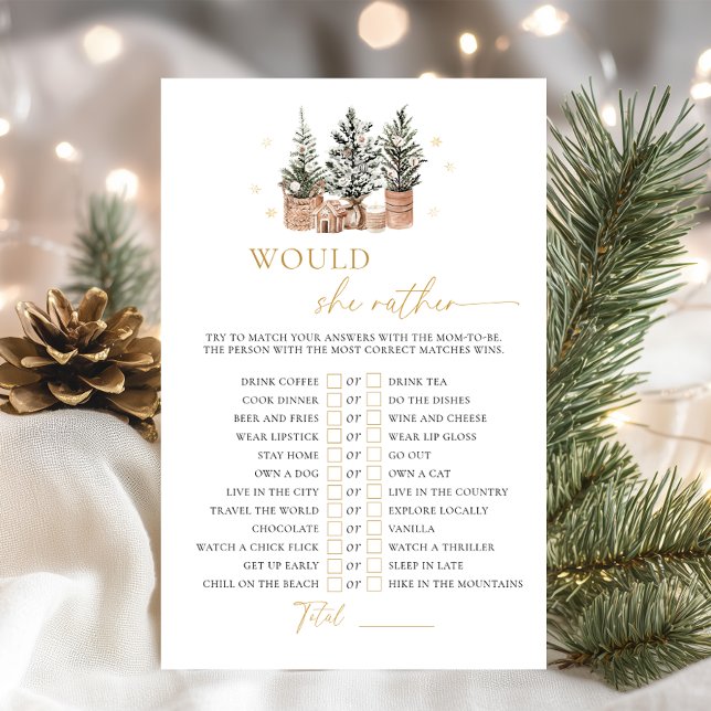 Winter Rustikale Babydusche würde sie eher spielen (Von Creator hochgeladen)