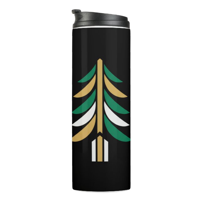 Winter’s Choice – Christmas Vector Travel Mug Thermosbecher (Nach rechts gedreht)