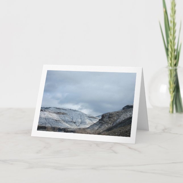Winter - Sacramento-Berge Feiertagskarte (Vorderseite)