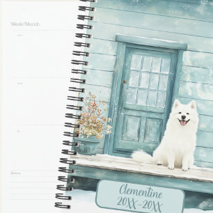 Winter-Samojede-Hund-Terminplaner ohne Datum Planer