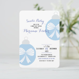 Winter-Santa-Baby-Junge-Shower-Einladung