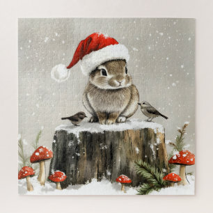 Winter Santa Bunny Wonderland