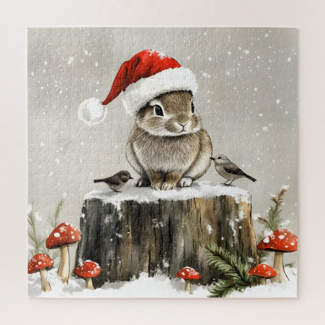 Winter Santa Bunny Wonderland (Vertikal)
