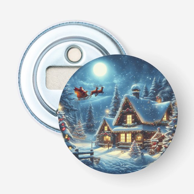 Winter/Santa/Weihnachten/Schnee Flaschenöffner (Vorderseite)
