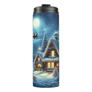 Winter/Santa/Weihnachten/Schnee Thermosbecher